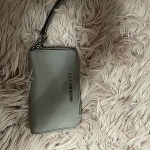 Gray Michael kors wristlet